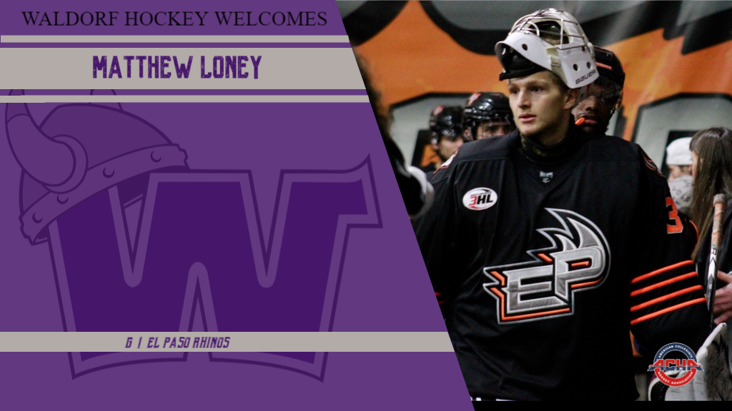 D1 hockey signs goaltender Loney